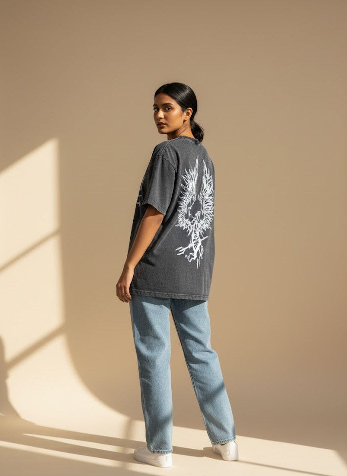 Vanguard Cross Acid-Wash T-shirt (Unisex)