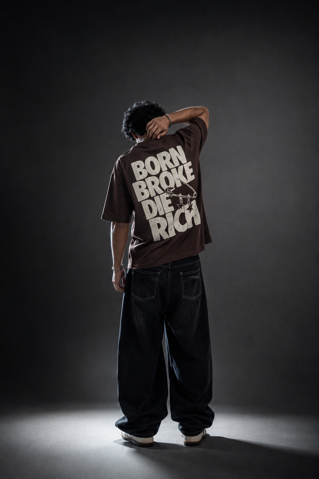 BORN BROKE / DIE RICH PUFF TEE (Unisex)
