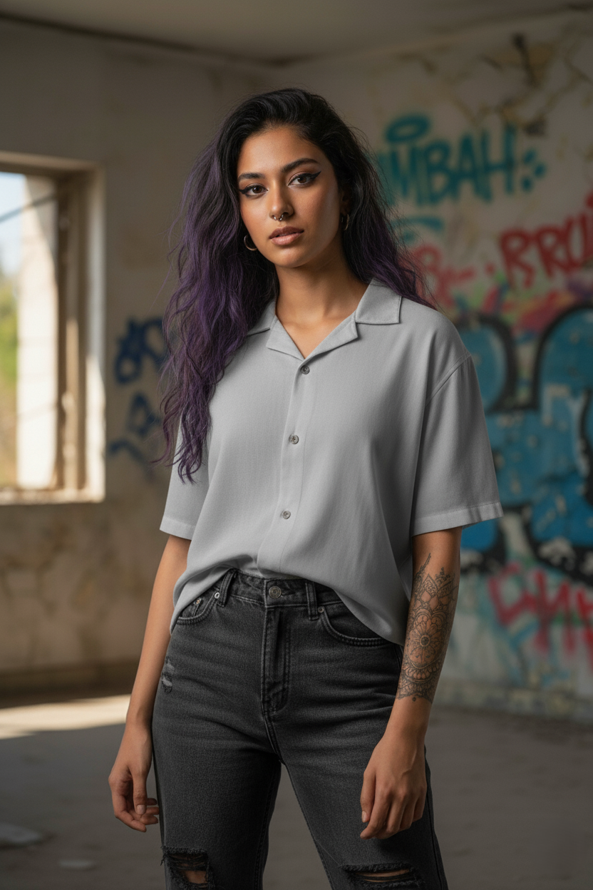 Ash Fade Acid Wash Shirt (Unisex)